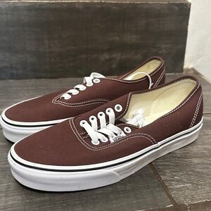 Vans Men's Brown Canvas Sneakers